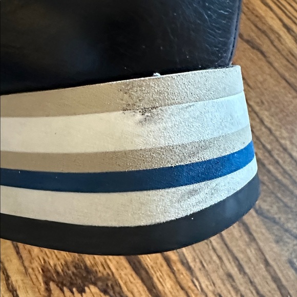 Navy Softwaves arch support platform Loafers - Picture 7 of 12